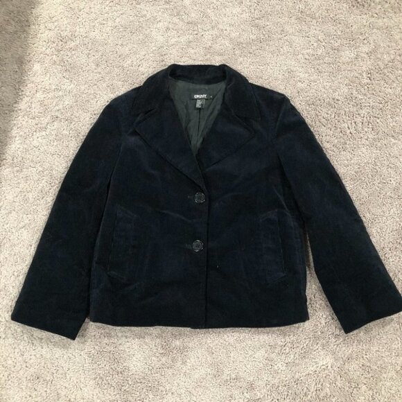 Dkny Jackets & Blazers - DKNY Black Corduroy Jacket Blazer Size 6